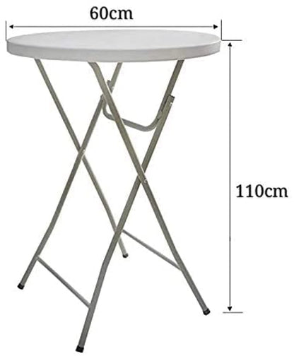 LANNY Portable Plastic Folding Table Wood Design 62x62cm for 2-4 person Party/Picnic/Garden/Dining/Kitchen/Buffee/Restaurant (brown3)