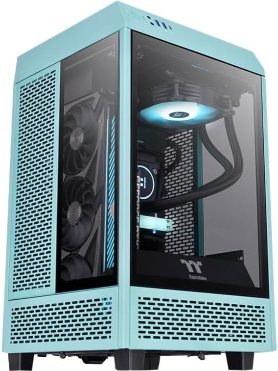 Thermaltake Tower 100 Black Edition Tempered Glass Type-C (Usb 3.1 Gen 2) Mini Tower Computer Chassis Supports Mini-Itx Ca-1R3-00S1Wn-00