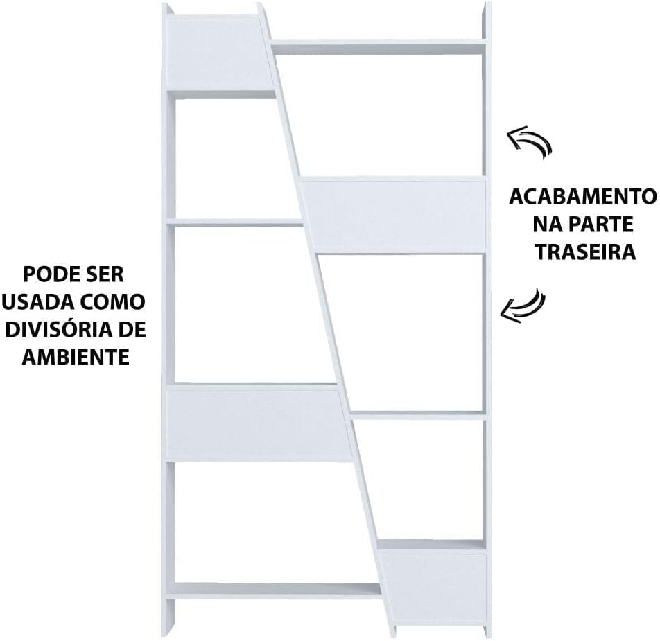 Artely Zap Bookcase, 11 Organizer Shelves; Pine Woody Brown With Off White - W 93 cm X D 30 cm X H 179 cm, Pine Brown/Off White