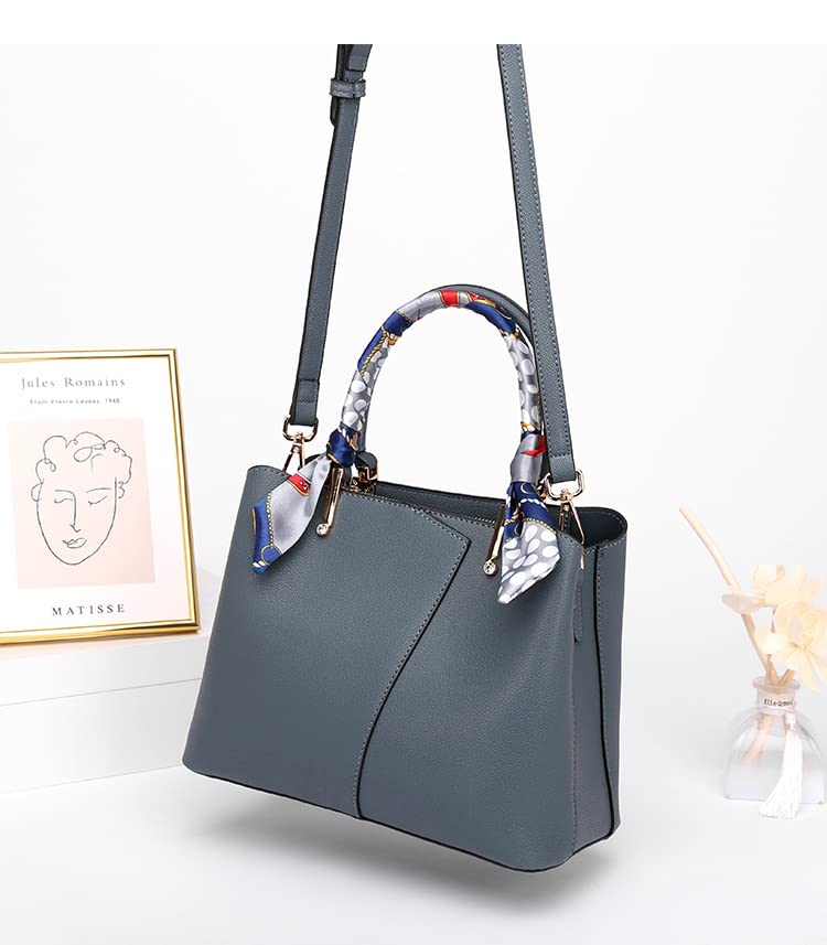 Women Leather Handbags Fashion Crossbody Large Bag Designer Shoulder Tote Purses with Adjustable Strap for Ladies Girls