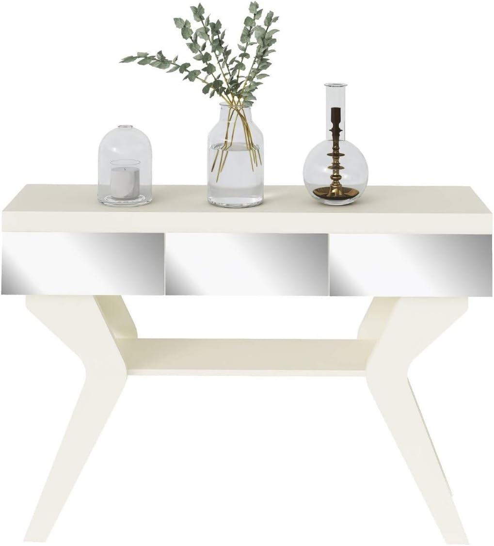 Artely Houston Console Table, Off White,W 120 cm X D 33 H 80