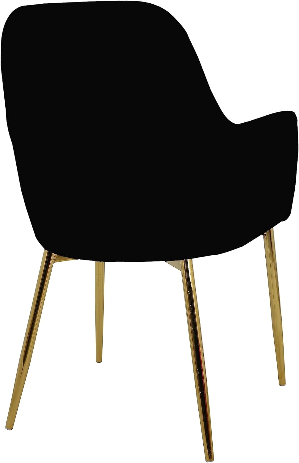 Velvet Dining Chair with Gold Legs and Soft Seat - Armchair Stylish Comfort for Your Dining and Living Space (Beige)