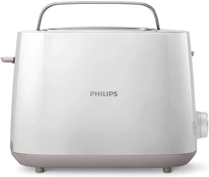 Philips Daily Toaster Hd2581/01, Cool Wall, 800W, Removable Crumb Tray, Defrost & Reheat Settings, Cancel Button. - 2 s - Uae Version"Min 1 year manufacturer warranty"