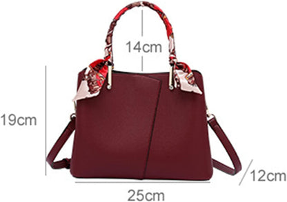 Women Leather Handbags Fashion Crossbody Large Bag Designer Shoulder Tote Purses with Adjustable Strap for Ladies Girls