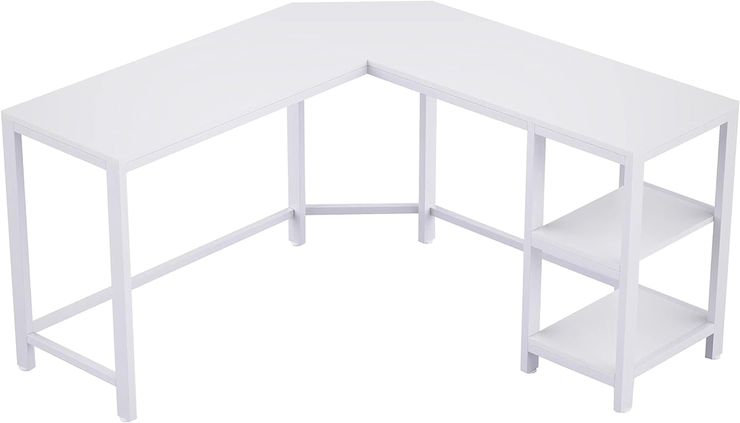 Mahmayi Renewed Modern Stylish Workstation Computer Desk for Home, Office, Living Room - Study Table - Office Furniture - 120 x 60CM - White