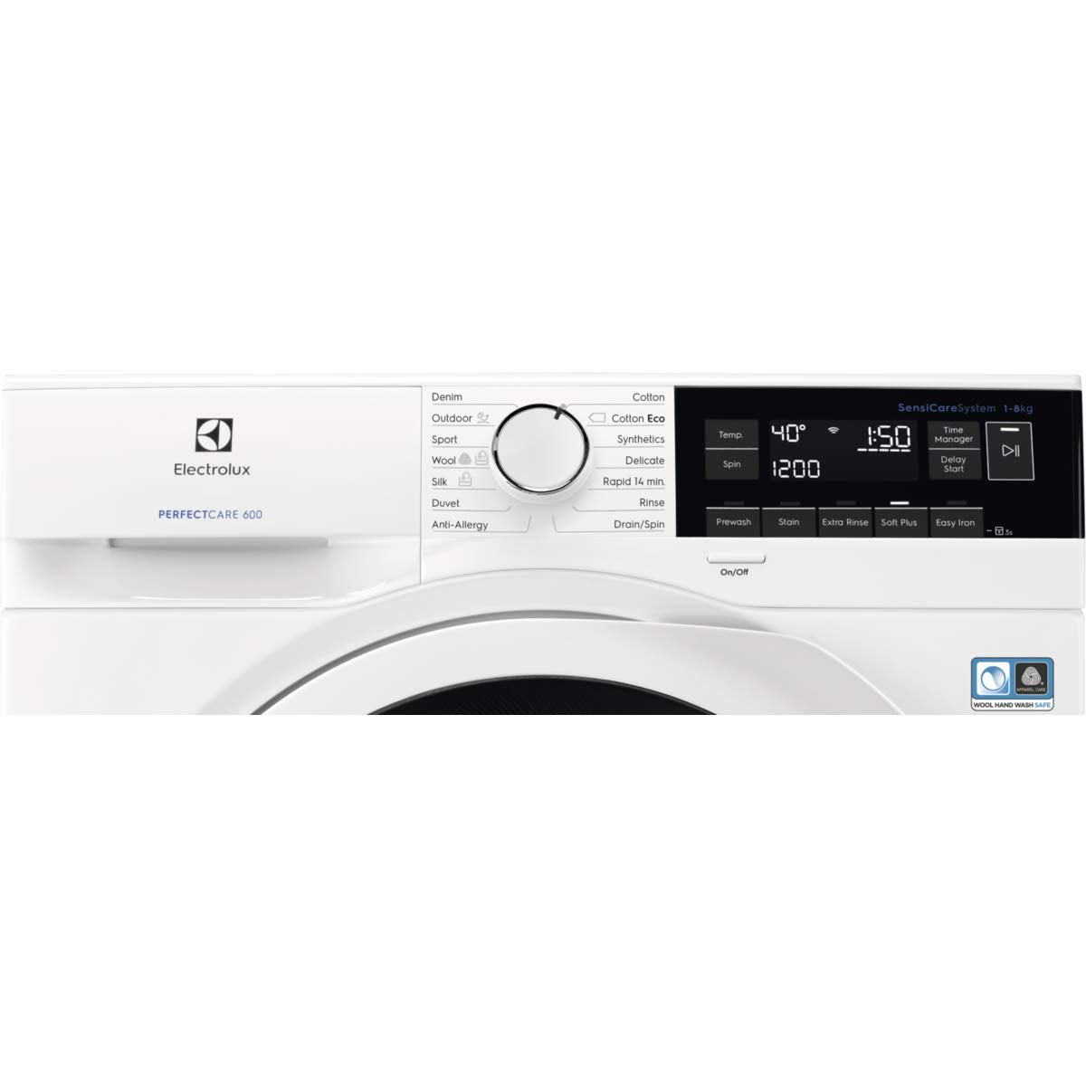 Electrolux 8KG Inverter Motor Front Load Washing Machine, 1400 RPM & 5 Star Energy Saving, 12 Programs, Low Noice, Steam Care Hygiene, Fully Automatic Washer, PerfectCare600, Made in Poland EW6F3844BB