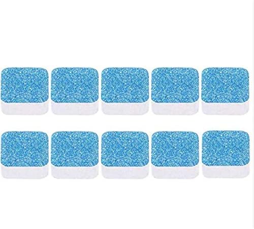 ALISSA 20 Pcs Washing Machine Cleaners - Washing Machine Tank Cleaning Sheet, Washer Decontamination Cleaning Detergent Effervescent Tablet Washing Machine Cleaner Descaler Deep Remover Deodorant