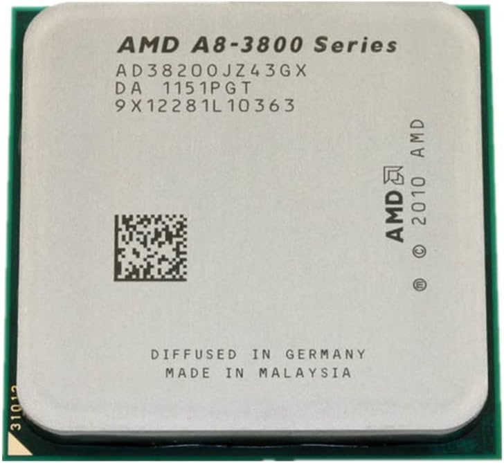 AMD A8-Series A8-3820 2.8 A8 3820 GHz Quad-Core CPU Processor AD3820OJZ43GX Socket FM1 NO FAN