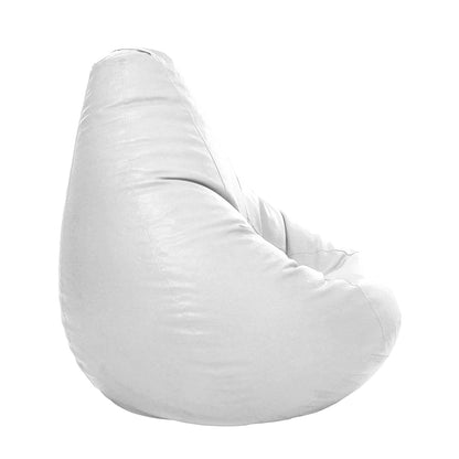 Luxe Decora PVC Bean Bag with Filling (X-Large, Beige)