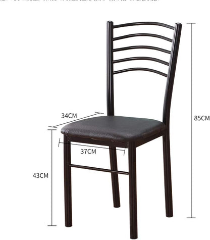 Dining Chair,Modern Minimalist Home Chair,Leather Metal Frame Room Chair,for Kitchen Dining Room Office - Comfortable Seating (six chairs)