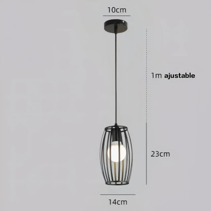 HUA QIANG WANG Industrial Pendant Light Fixture, 3-Light Vintage Black Ceiling Lamp, Adjustable Height Hanging Chandelier Lighting for Kitchen Island Living Room Dining Room Bedroom