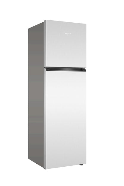 KROME 365L Gross Top Mount Double Door Refrigerator, Automatic Defrost Freezer, Rapid Freezing, A+ Energy, Ample Size with Maximum Capacity, Silver, 10 Year Compressor Warranty-KR-REF 365TS