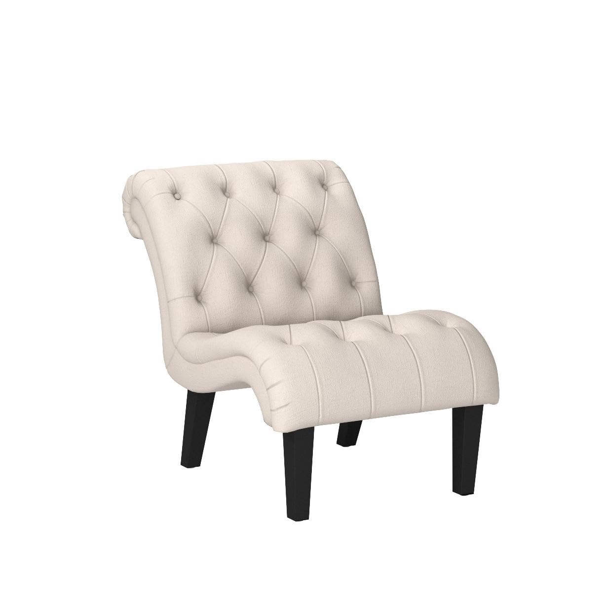 Yongqiang Accent Chair for Bedroom Modern Upholstered Living Room Chairs Armless Fabric Lounge Chair