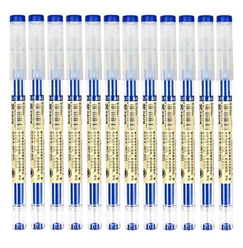 Rolling Ball Pens Ballpoint Pen Quick-Drying Ink 0.37 mm Extra Fine Point Liquid Ink Rollerball Pens Gel Ink Pen Japanese Style for Office School Stationery Supply 12 Pieces (4 Black 4Blue 4Re)