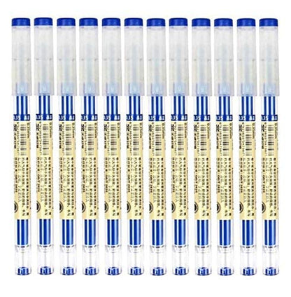 Rolling Ball Pens Ballpoint Pen Quick-Drying Ink 0.37 mm Extra Fine Point Liquid Ink Rollerball Pens Gel Ink Pen Japanese Style for Office School Stationery Supply 12 Pieces (4 Black 4Blue 4Re)