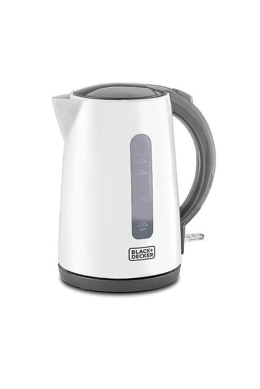 BLACK+DECKER Cordless Electric Kettle, 2200W Power, 1.7L, with Water-Level Indicator, Removable Filter & Auto Shut-Off, 360-Degree Cord Design, Perfect for Warm Beverages, , JC70-B5