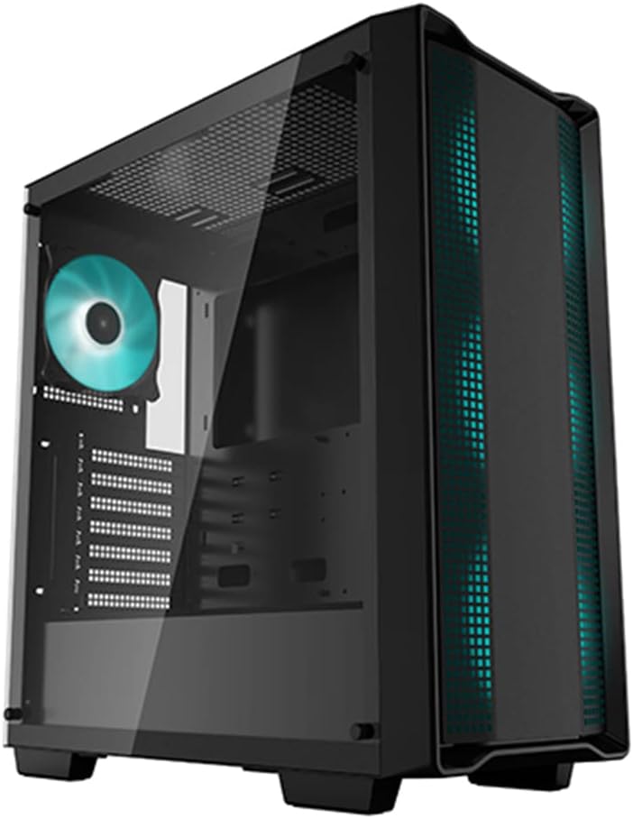 Deepcool MID TOWER CASE CG560 Side window Black MidTower Power supply included No