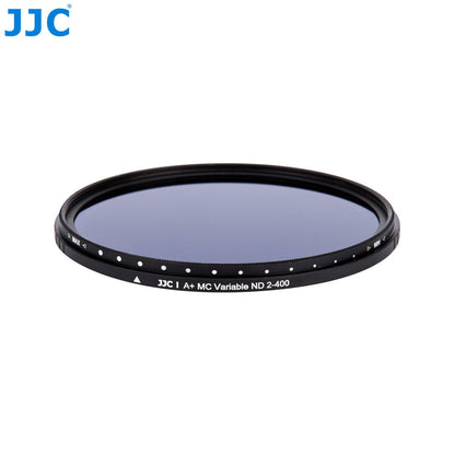 JJC F-NDV58 58mm Variable Neutral Density Filter for Camera Lens Photography, ND2 - ND400 Adjustable ND Filter, Black