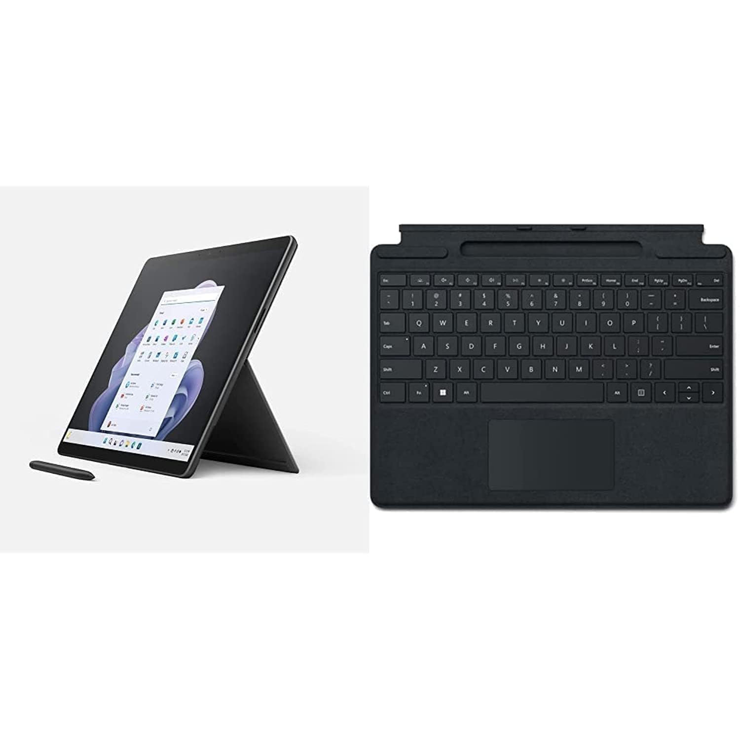 Microsoft Surface Pro 9 | 13” 2-in-1 Laptop/Tablet PC | Intel Core i7-1255U, Fast processor for Multi-tasking | 16GB RAM | 256GB SSD | Windows 11 Home | Black | QIL-00025 UAE Version | Device Only - CaveHubs