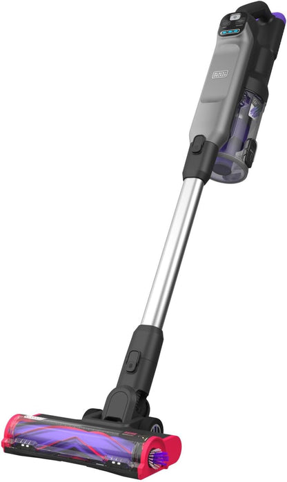 BLACK+DECKER 4-in-1 Cordless Powerseries Extreme Pet Stick Vacuum Cleaner 18V 1.5 Ah Purple/Grey BDPSE1815P-QW