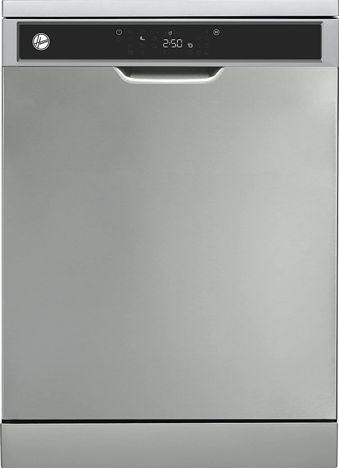 Hoover Dishwasher Free Standing, 15 Place Settings, 10 Programs, Steel, Made in Turkey, HDW-V1015-S"Min 1 year manufacturer warranty"