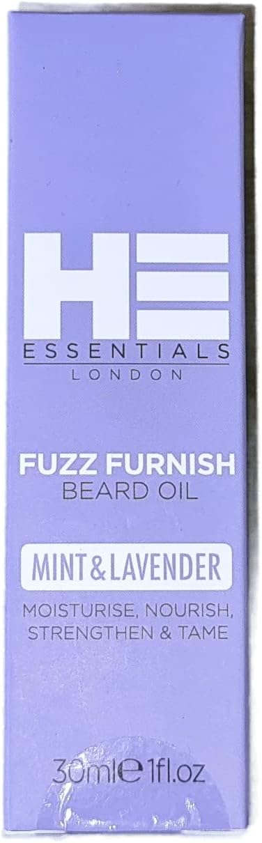 HE Essentials Fuzz Furnish Sandalwood Beard Oil | Perfect Solution for a Well-Groomed, Tamed Beard | Experience Relaxation, Rejuvenation, 30 ML (Sandalwood)