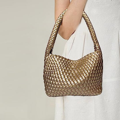 Fashion Designer Handbags and Purses Women Shoulder Bag Casual Versatile Hand Woven Shopping Totes Ladies Underarm Bags