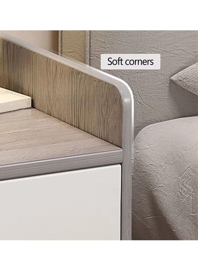 NKX Home Bedside Storage Cabinet With Drawer And Shelf