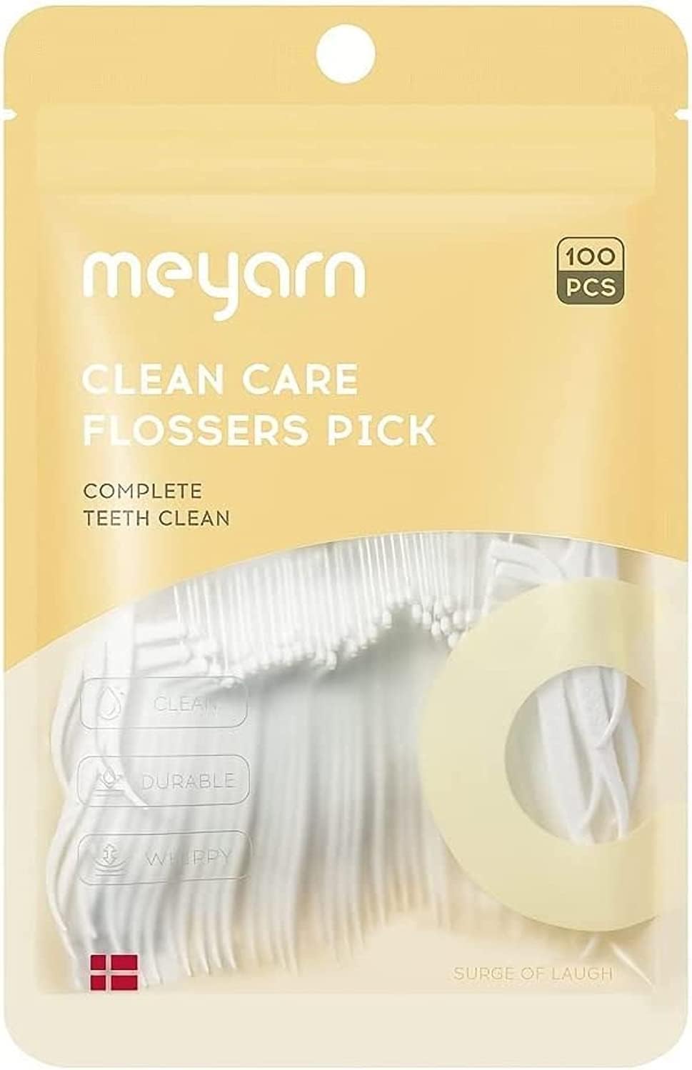 meyarn 30PCS PLA Dental Floss Picks for Teeth Sustainable Flossers with Tooth Pick Flossers for Adults and Kids- Plaque Remover for Fresh Teeth Cleaning