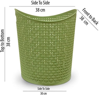 Cleany Genie Multi-Purpose Flexible Laundry Basket for Clothes - Green 38 x 38 x 38 cm