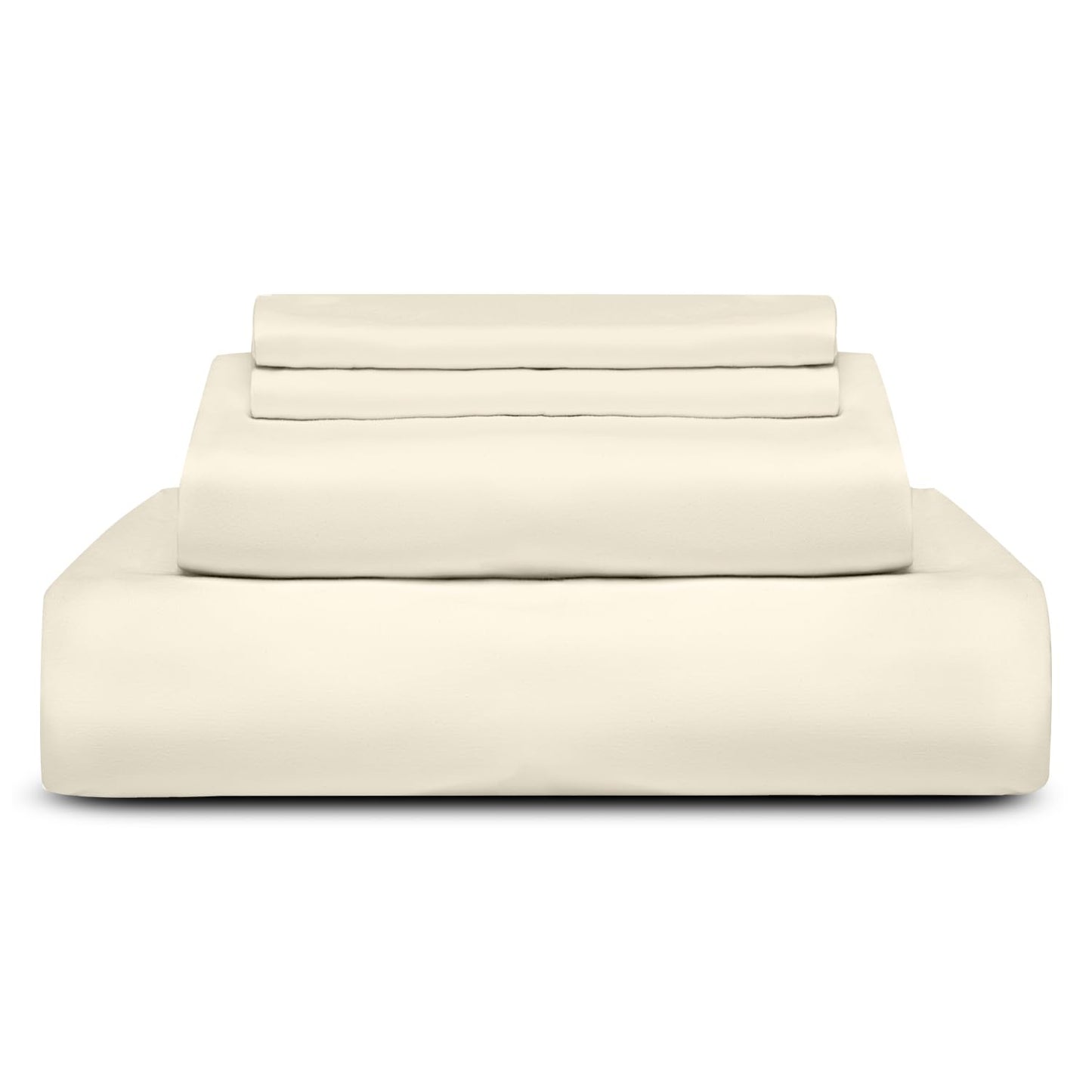 Premium Beige King Sheets Set - 1800 TC Series 4 Piece Bed Sheets - Soft Brushed Microfiber Fabric - 16 Inches Deep Pockets Sheets Wrinkle Free & Fade Resistant by Infinitee Xclusives