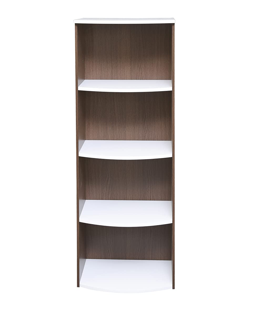 Multicolor Open Storage Shelf 4-Tier | Book Shelf | Bookcase for storage and display at home and in the office.-(BLACK)