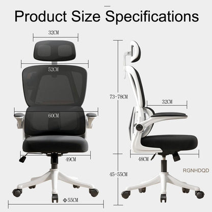 Home Office Desk Chair, Ergonomic Chair with Lumbar Support Armrest, with independent lumbar support Gaming Mesh Chair for Home with Headrest, Computer Chair with Armrest, Home Comfortable Chair