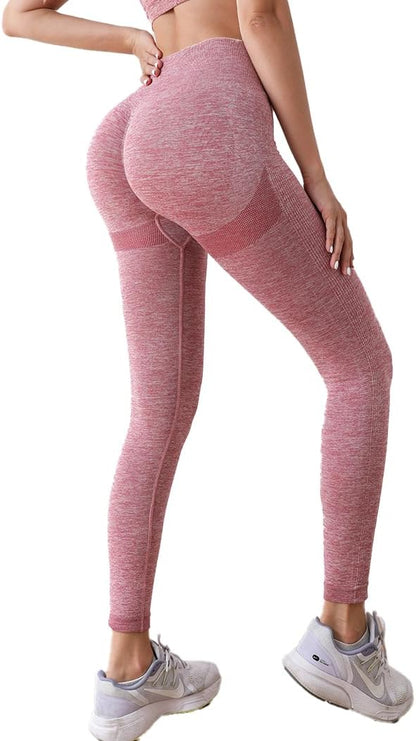 VITION High Waisted Leggings for Women Scrunch Butt Lifting TIK Tok Yoga Pants,Workout Anti Cellulite Tummy Control Tights