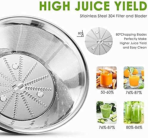 Juicer Machines,Juicer Centrifugal Juicer Machine Electric Cold Press Juicer Extractor For Whole Fruit And Vegetables 2 Speed Modes Easy To Clean orange juicer electric