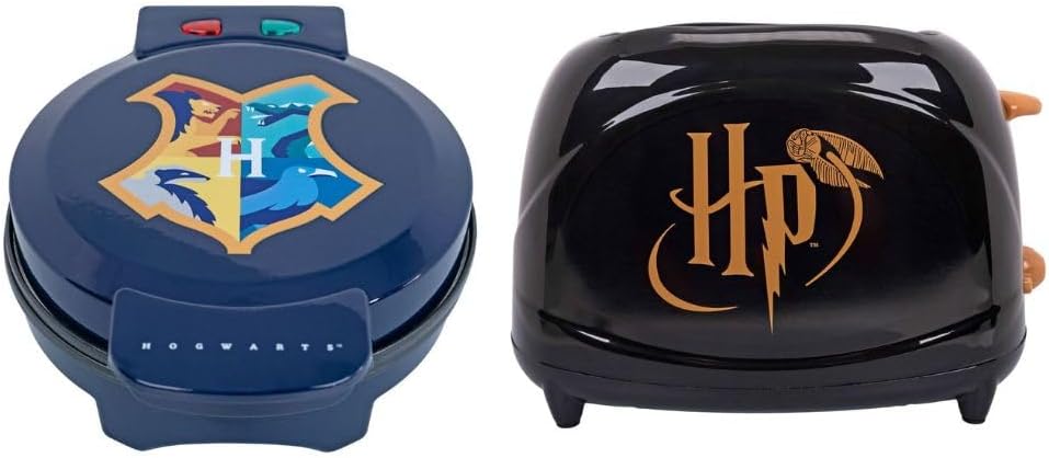 Harry Potter Kitchen Appliances - Toaster, Hogwarts Waffle Maker