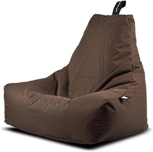 Extreme Lounging® Mighty Bean Bag | UV Protected & Waterproof | Made in UK Premium Indoor & Outdoor BeanBag (Brown)