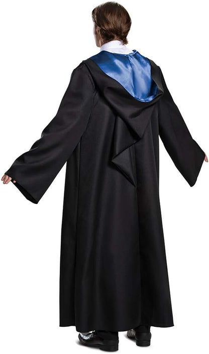 DISGUISE Harry Potter Robe, Deluxe Wizarding World Hogwarts House Themed Robes for Adults, Movie Quality Dress Up Costume Accessory, Black