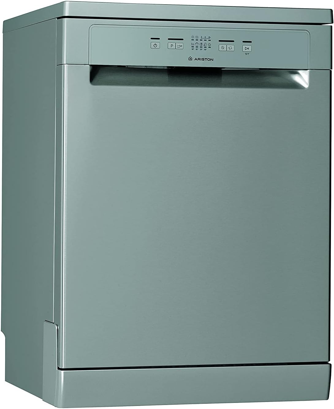 Ariston Dishwasher Freestanding, 13 Place Setting, Inverter Motor, 5 Washing Programs Includes Half Load Express 30' Eco & Static Dry, Silent Dishwasher, Made In Poland, Inox, LFC2B19XUK