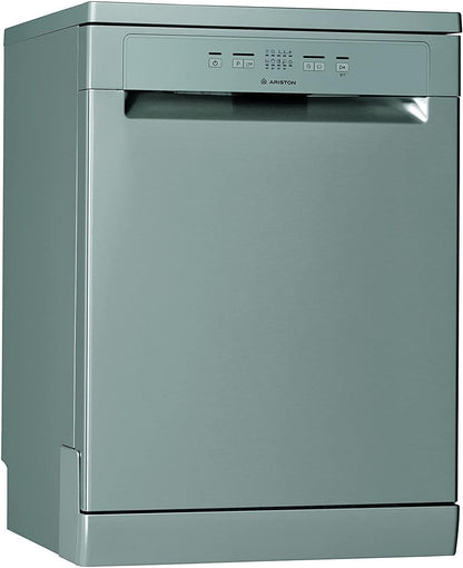 Ariston Dishwasher Freestanding, 13 Place Setting, Inverter Motor, 5 Washing Programs Includes Half Load Express 30' Eco & Static Dry, Silent Dishwasher, Made In Poland, Inox, LFC2B19XUK