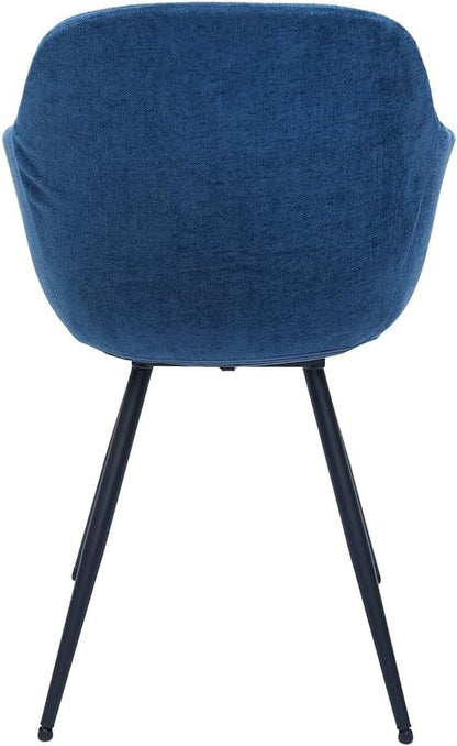 Chattels & More Noella Dining Chair L 58 Cm | D 56 Cm | H 83 Cm Blue