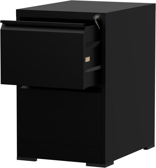 Mahmayi Godrej OEM File Cabinet with Lock Large Storage steel Cabinet, Metal Portable Cabinet with 4 Drawer, Vertical File Cabinet, 4 Layer Cabinet Office Storage Cabinet (2 Drawer, Black)