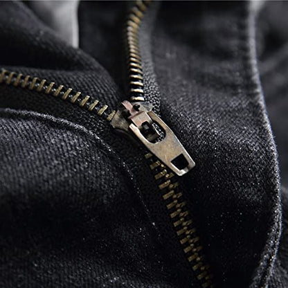 ASEELO Sweat Pants For Man, Jean baggy wide leg denim Jeans for men Man casual pants Mens jeans ripped hole Male trousers mens