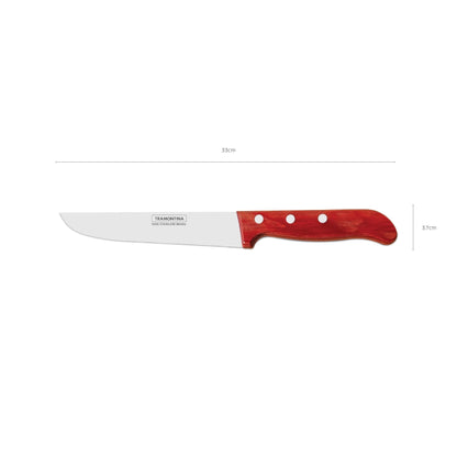 Tramontina Polywood 6 Inches Chef Knife with Stainless Steel Blade and Dishwasher Safe Treated Handle