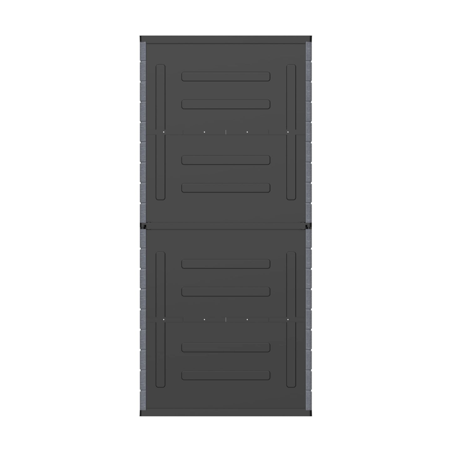 Cosmoplast Cedargrain Vertical Stoarge Tall Cabinet, Dark Grey