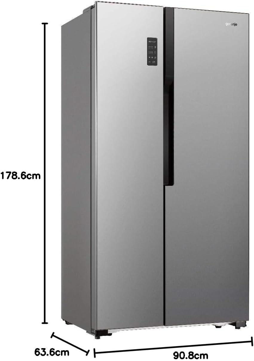 Gorenje Nrs9182MxUK Side By Side Ref 566Ltr"Min 1 year manufacturer warranty"