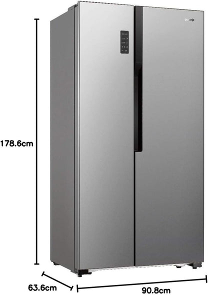 Gorenje Nrs9182MxUK Side By Side Ref 566Ltr"Min 1 year manufacturer warranty"