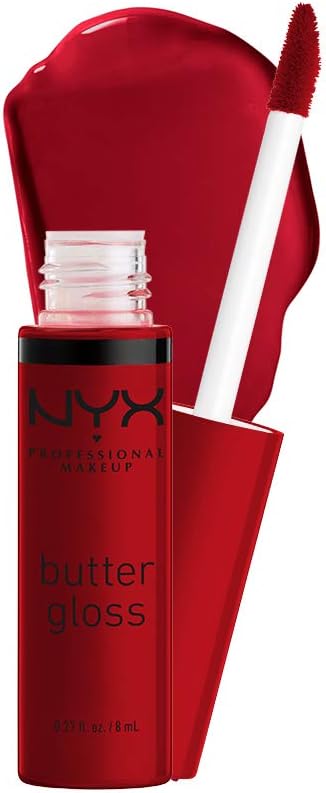 NYX PROFESSIONAL MAKEUP Butter Gloss, Strawberry Parfait, 0.27 Ounce