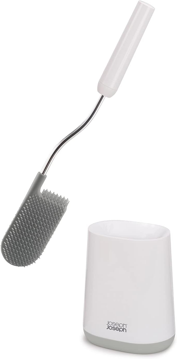 Joseph Joseph Toilet Brush With Slim Holder Flexible Anti-Drip