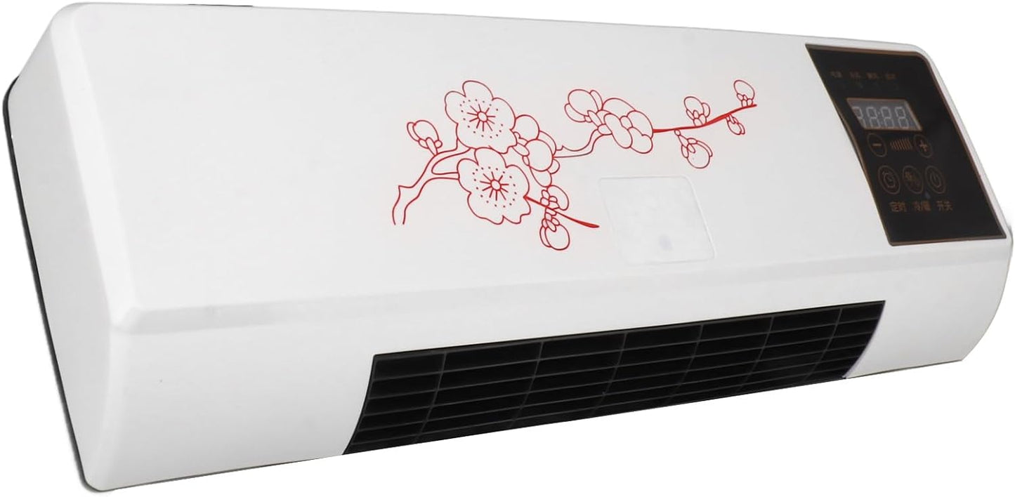 Wall Air Conditioner, Electric Air Conditioner Cooling Heating Wall Mount, Portable Air Conditioner, with Remote Control, White, Temperature Protection, Timer, Air Cooling,